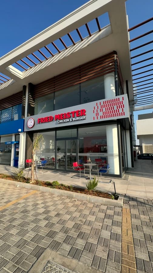 Fried Meister chicken burger